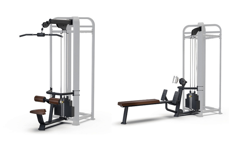 Тренажеры тяги верхнего и нижнего блока развивают мышцы спины